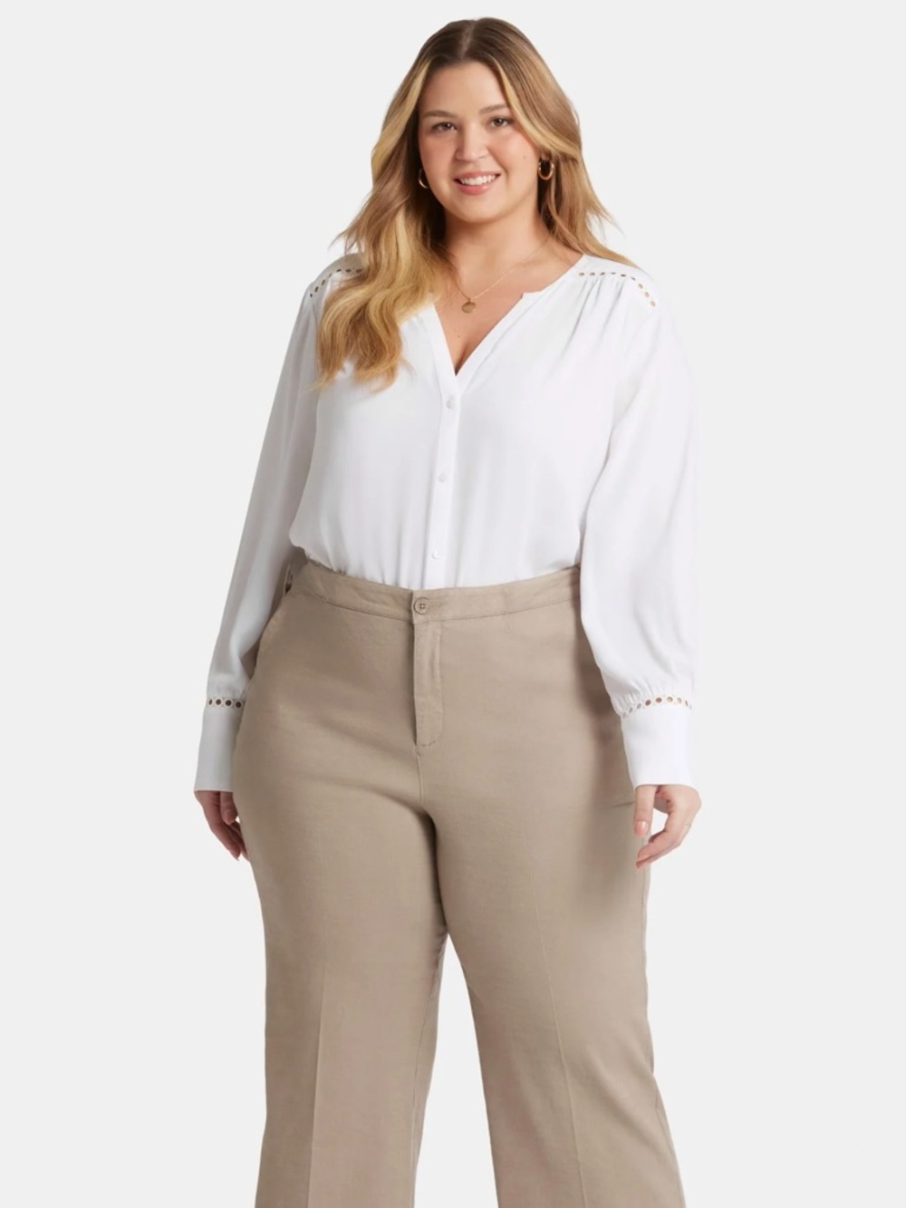ST.JOHN  Knits Stretch Capri Pants in Light Khaki, size 12